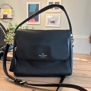 Kate Spade Black Leather Handbag Miri Chester Street